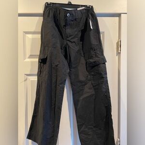 Old Navy Black Cargo Wide Leg Pant